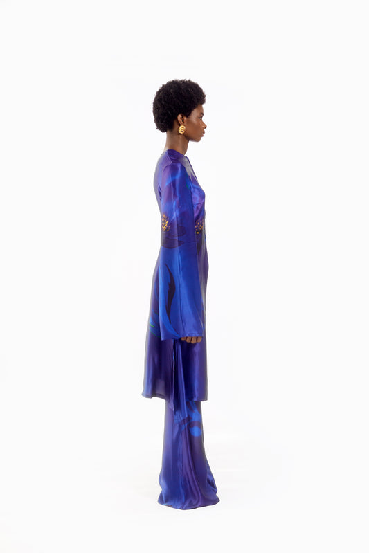 SOLEIL SILK SET- BLUE ALORA