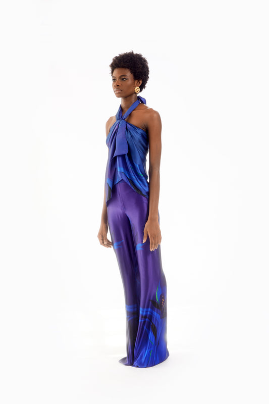 GIO SILK SCRAF- BLUE ALORA